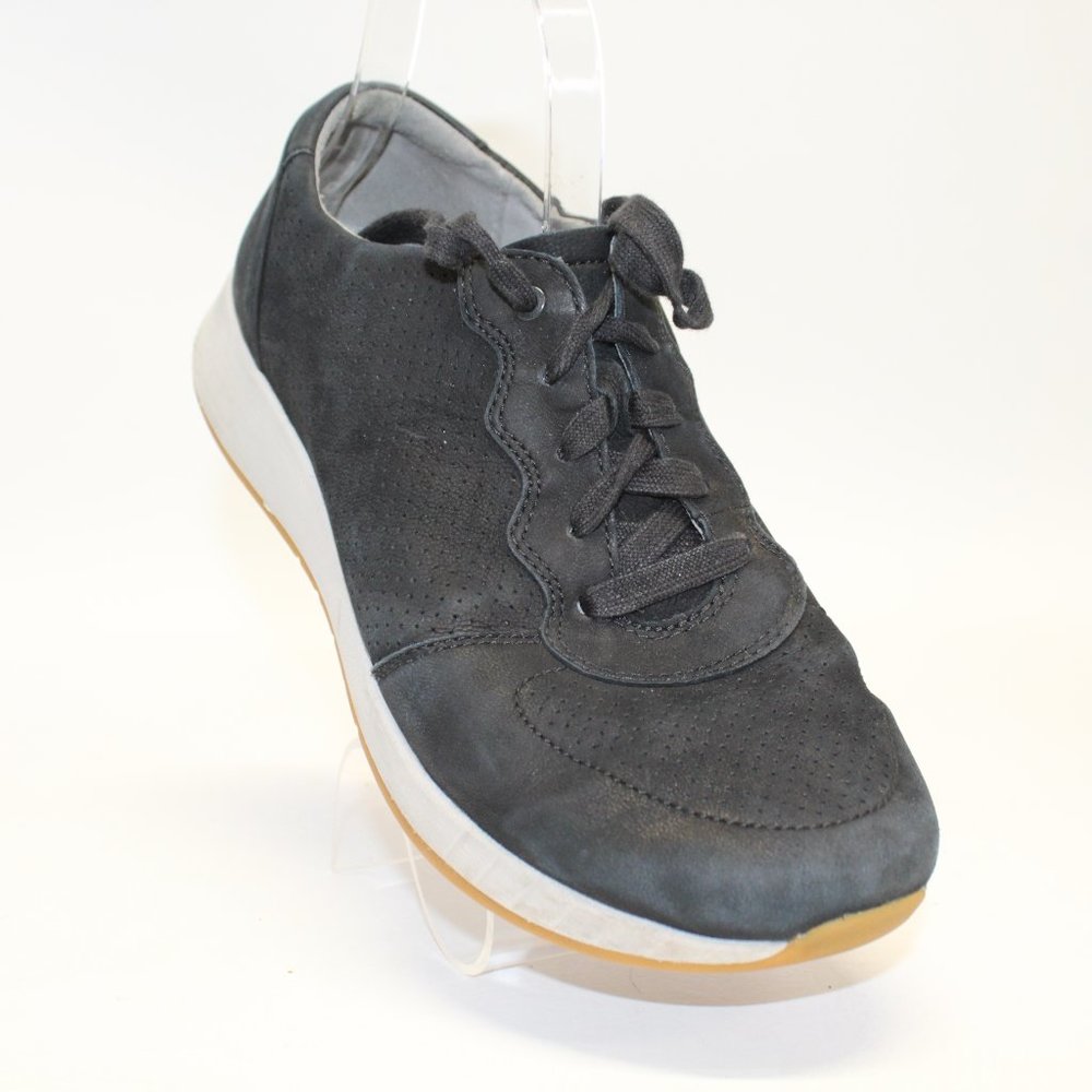 Dansko Shoes Womens 40 US 9.5 Christina Sneaker 4254100302 Black Leather Lace Up